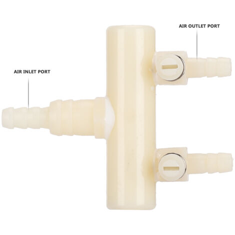 Vannes de Régulation pour Aquarium avec Pompe à Air et Commutateur Réglable - Lot de 2 Têtes