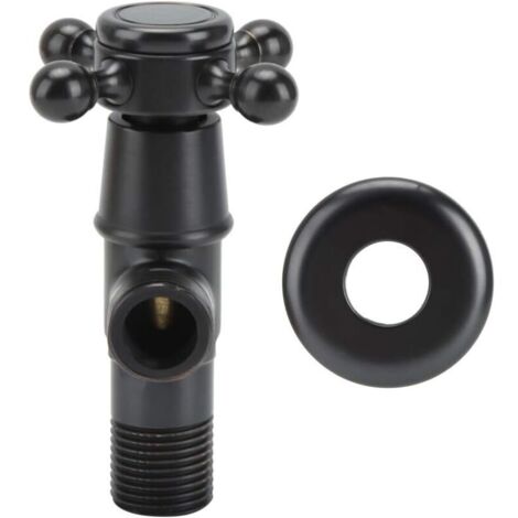 Vannes de robinet en laiton G1/2in vanne triangulaire de salle de bain vanne d'angle d'arrêt d'eau vanne d'arrêt d'eau froide chaude pour évier de cuisine de toilette