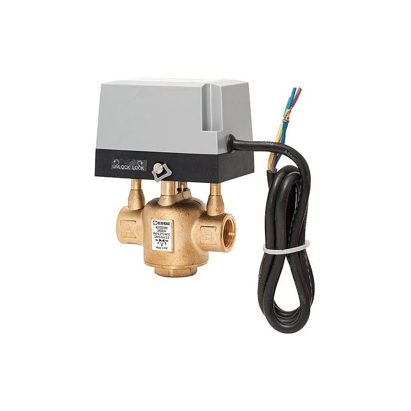 Vannes de zone Esbe type zrs 234, 3 voies, DN25 (1')FI, 230 v, Kvs 5,7