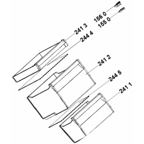 Vano superiore parte congelatore (riferimento n°241 2) - Frigorifero, congelatore - ARISTON HOTPOINT - 4370206