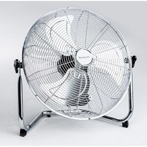 Vans Ventilateur de sol inox 110W 3 vitesses oscillant