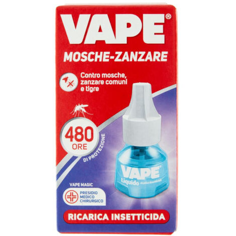 VAPE - 20265 - Ricarica liquida mosche-zanzare 60 notti - 22 ml
