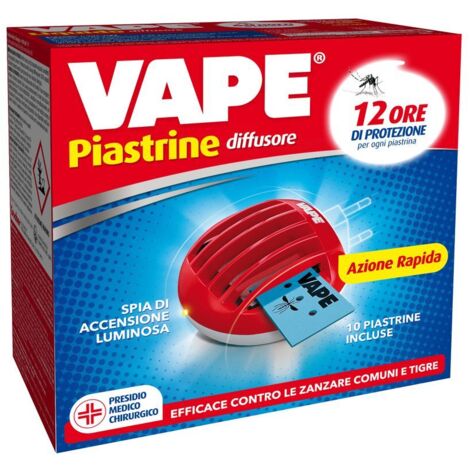 Vape elettroemanatore+10 piastrine - 12 pz
