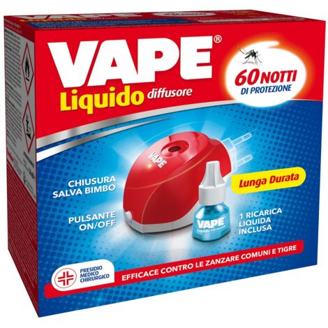 VAPE MAGIC ELETTROEMANATORE+LIQUIDO 60 NOTTI. Prezzo per 1 pezzo.