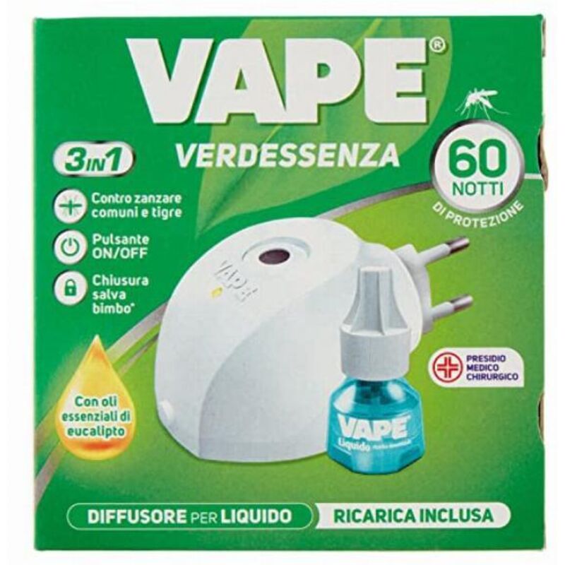 Blumen Vape Verde Essenza 60 Notti Diffusore Elettroemanatore Ricar...