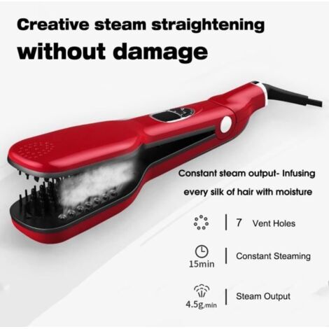 Vapeur brosse cheveux lisseur vapeur de peigne démêler les cheveux cheveux électriques brosse coiffante outils redresser un fer à re