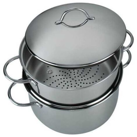 Vaporera de acero inoxidable 18/10 cm 24 Barazzoni