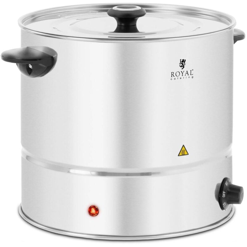 Vaporiera - 13 L - 1000 W - Royal Catering Vaporiera elettrica Vaporiera per verdure