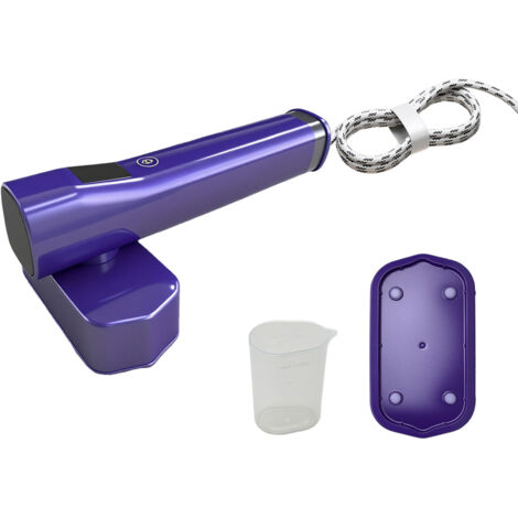Vaporiera portatile 2 in 1, ideale per viaggi e uso domestico. Potente emissione di vapore di 13-20 g/min, serbatoio dell'acqua da 100 ml, 8 minuti di vapore continuo. Leggera e compatibile con appare