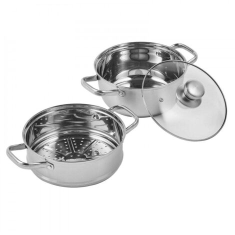 Vaporiera Star In Acciaio Aisi 430 Con Cestello - cm.20