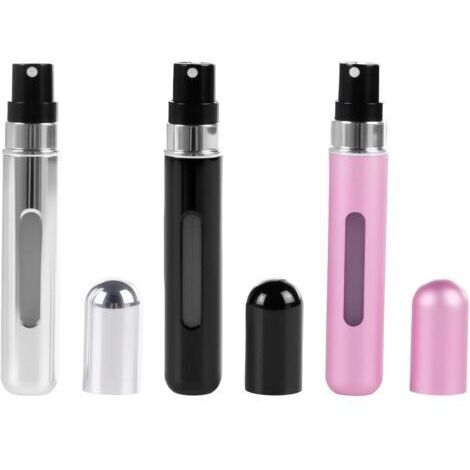 Vaporisateur Parfum Rechargeable 10ml Étanche Flacon Vide Voyage Portable Mini Spray Voyage Recharge Echantillon Parfum Vide pour Homme Femme