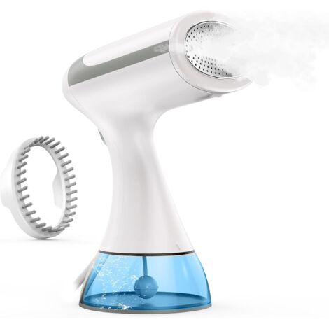 Vaporizador de ropa portátil de 1500 W, vaporizador vertical con tanque de agua de 300 ml, se calienta en 20 segundos, vaporizador de viaje para eliminar arrugas