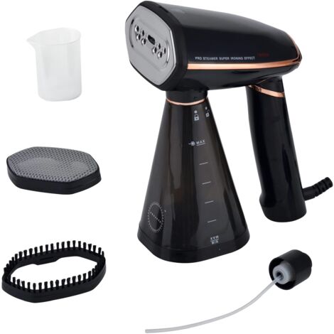 Vaporizador portátil Steameo de 1600 W  Vaporizador vertical de mano para viajes  Ligero y compacto  Antiarrugas  Incluye cepillo quitapelusas y bolsa de regalo  Para textiles, ropa y trajes