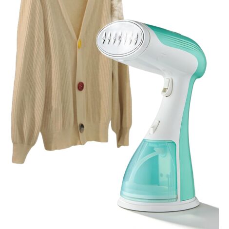Vaporizzatore per indumenti da 1500 W, Vaporizzatore portatile con serbatoio da 300 ml, Vapore da 22 g/min, Riscaldamento rapido, Ferro da stiro compatto da viaggio per vestiti, camicie e tende