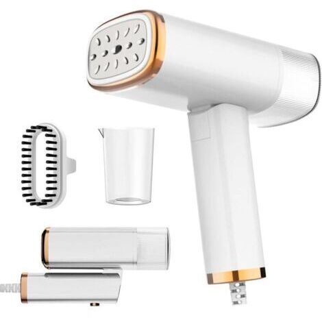 Vaporizzatore per indumenti, mini ferro da stiro pieghevole da 1000 W, vaporizzatore da viaggio portatile con serbatoio dell'acqua da 100 ml, uscita di vapore continua