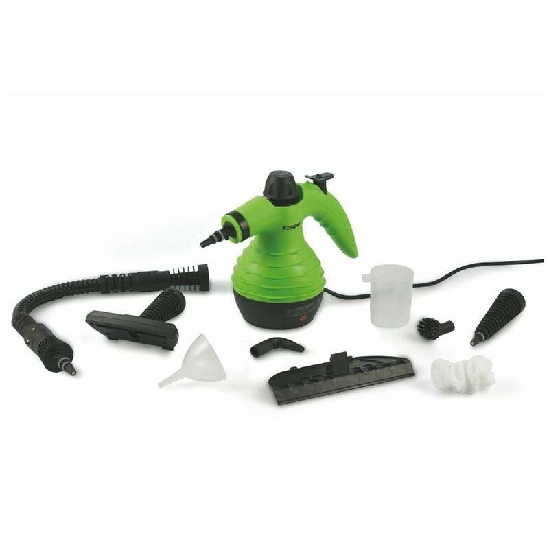 Image of Kooper - pulitore a vapore vaporizzatore 9 in 1 con accessori 350ML 1050W verde