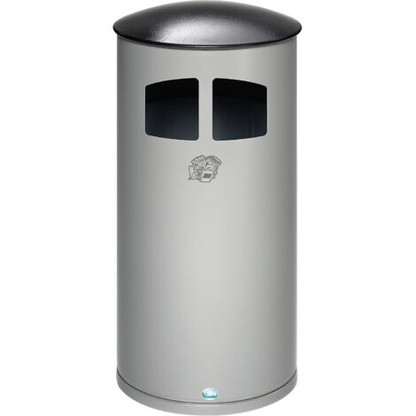 VAR, Collecteur de déchets d'extérieur, 75 l, avec seau