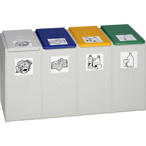 VAR, Collecteur de tri en plastique, poste de tri avec bacs de