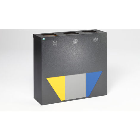 VAR, Poste de tri des déchets TRAPEZ, 3 x 89 l, avec rehausse