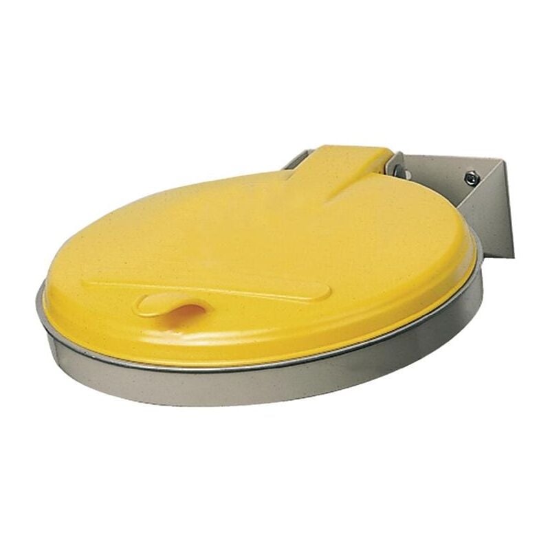 Poubelle l.400xP510 mm 120 l couvercle jaune (ks)