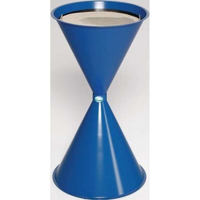 VAR - Cendrier sur pied D400xH730mm bleu gentiane - 11671