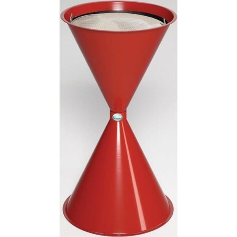 Cendrier sur pied D400xH730mm rouge - 1165 - VAR