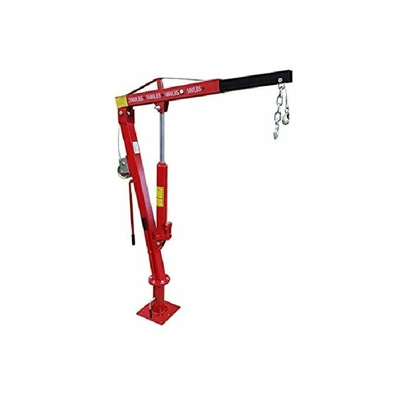 Varan Motors - NEPTC-03 900Kg gru di sollevamento per rimorchio, pick-up, portellone posteriore con verricello