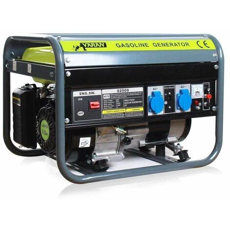 Varan Motors - 92509 Benzin Generator Set 2200W 2 x 230V 1 x 12V elektrischer Generator