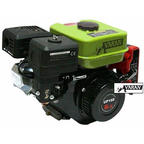 Varan Motors - 92581 Moteur essence 4,8kW 6,5 PS 196cc + Démarrage Electrique - Noir