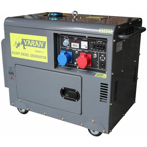 2kVA Diesel Stromerzeuger Offen Generator Stromaggregat Notstromaggregat  230V 3.8kW 5 in 1 Digitale Anzeige Einphasig