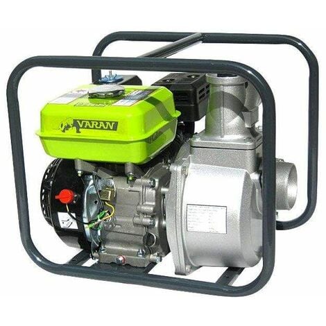 Varan Motors - 92702 Pompa dell'acqua termica Motopompa 60.000L/H 6.5CV Benzina - Grigio