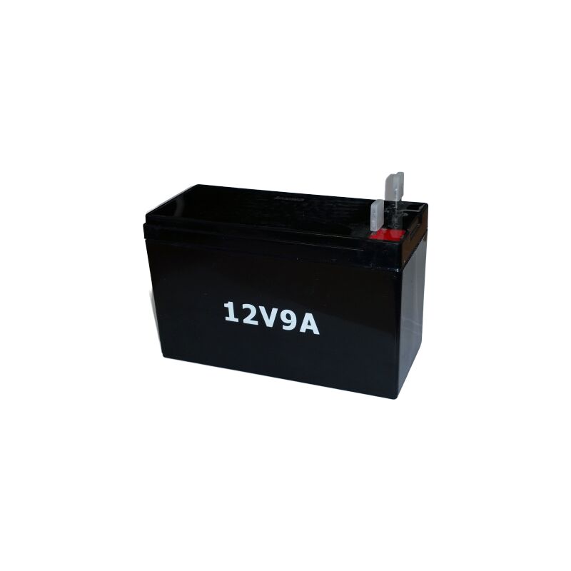 BAT-12V-9A Batterie accumulateur d'électricité 12V, 9Ah 15x6.5x9.5cm - Noir - Varan Motors
