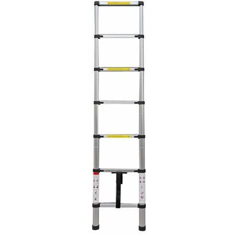 Varan Motors - dlt206b Scala telescopica in alluminio altezza max 2,0 m dotata di 7 gradini