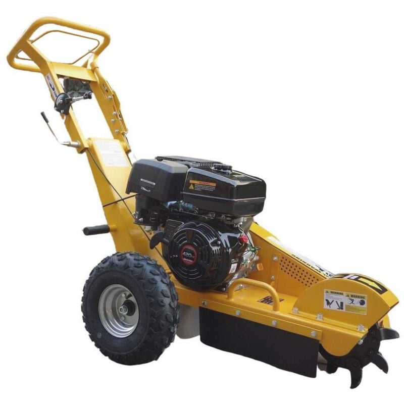 GBS-150 Déssoucheuse à essence 420cc 15cv, rogneuse de souches d'arbres, déracinement - Jaune - Varan Motors