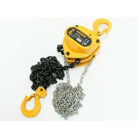 1 TON CHAIN BLOCK /& TACKLE HOIST ENGINE LIFTING WINCH NEW 2.5m LIFT HEIGHT