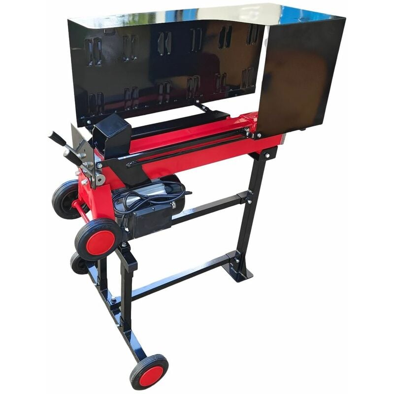 NEELS-04F Fendeuse / Fendeur de bûches électrique 2900W 230V 7T, sur châssis, Buche jusqu'à 52cm avec cage protectrice - Varan Motors