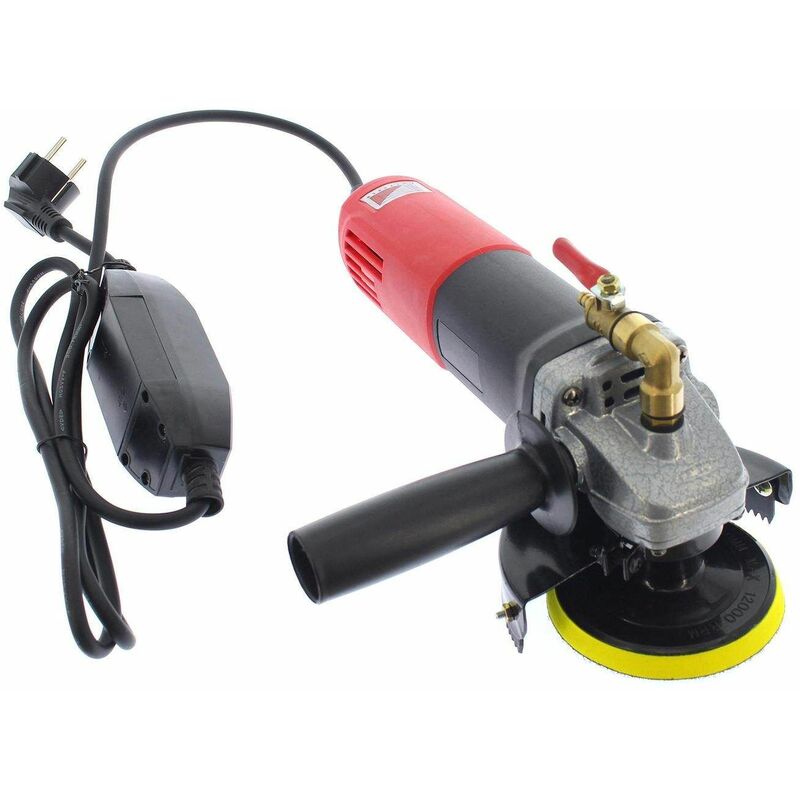 

Varan Motors - NEWTG-01 Pulidora de agua 860W 230V, Ø100mm 1000-5000 rpm, lijadora húmeda - Rojo