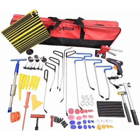 Varan Motors - PDR2 Rimozione indolore delle ammaccature, kit completo di 86 pezzi, attrezzo per la riparazione di carrozzeria e pannelli di carrozzeria