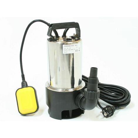 Varan Motors - TP01111 Pompe à eau immergée pour eaux sales - graviers 35mm 1100W / 14000l/h - Gris