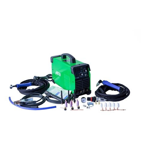 Varan Motors - var-ct312-3 Máquina para soldar y cortar 3 en 1 TIG, MMA y plasma CT-312 inverter + accesorios - Verde