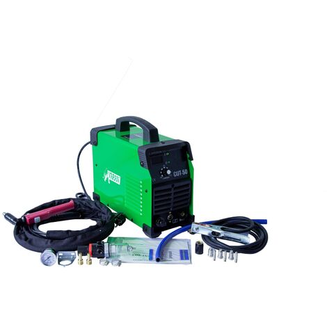 Varan Motors - var-cut50-2 Découpeur Plasma 50A portatif CUT-50 Inverter + manomètre de pression - Vert