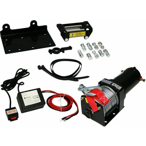Varan Motors - Var-P3000-1B VERRICELLO ELETTRICO DA 12V, 4X4, 1360/2720KG, 1000W, 1,34CV, LUNGHEZZA 10,2m, Ø 5,2mm