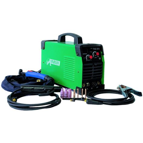Varan Motors - var-tig200s Poste à souder TIG et ARC 200 Ampères, portatif et Inverter + Accessoires