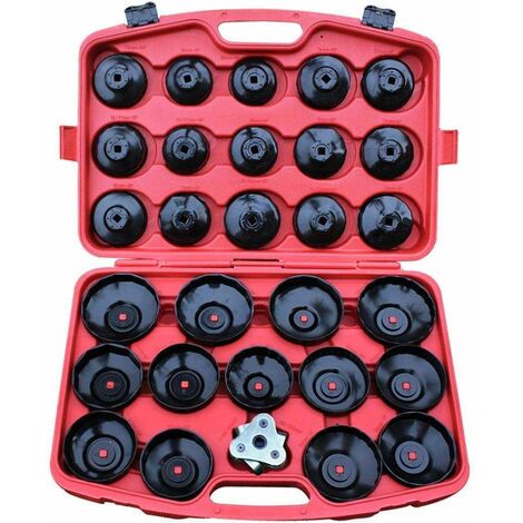 Varan Motors - VT01036 Jeu de cloches pour filtres à huile, 31 pièces - Rouge