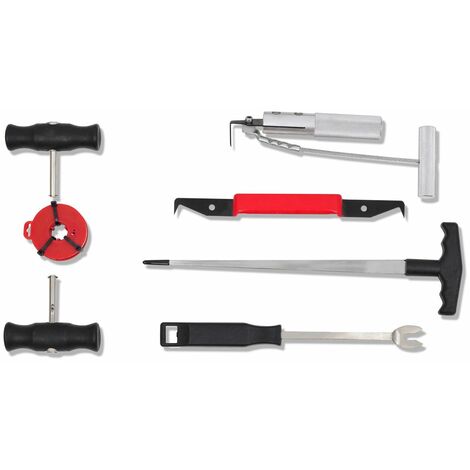 Varan Motors - VT01107 Set 7 pezzi: Kit di attrezzi per la sostituzione del parabrezza auto e del lunotto