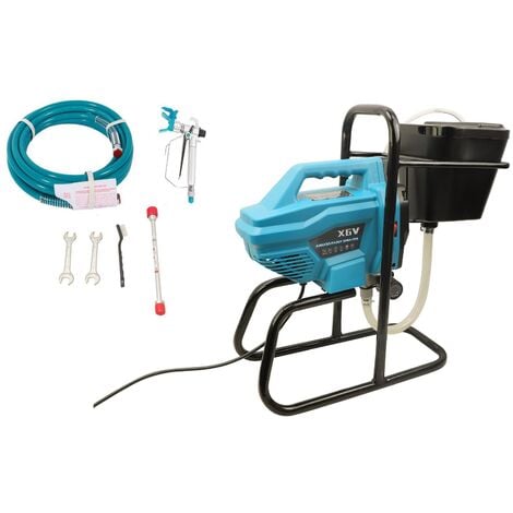 Varan Motors - X6V Spruzzatore airless 650w 200 bar, pistola ad alta pressione con supporto in alluminio, 1,4L/min