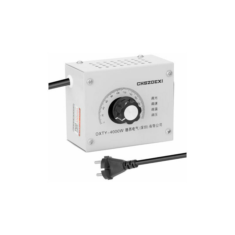 Ensoleille - Variable Compacte Regulateur De Tension Vitesse Portable Temperature Legere Tension Adjuatable Dimmer