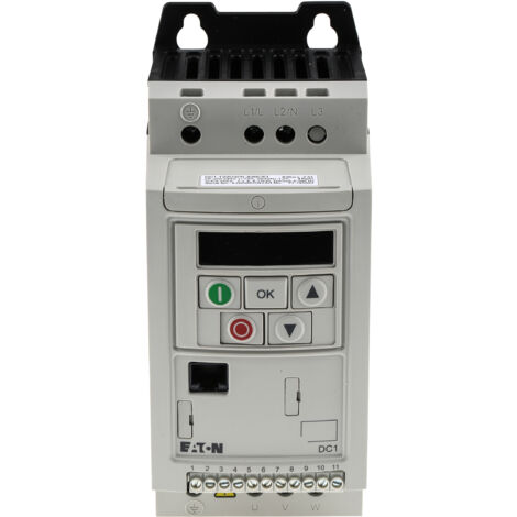 Variateur de fréquence Eaton Eaton Moeller, 0,37 kW 230 V c.a. 1 phase, 2,3 A, 0 50Hz ( Prix pour 1 )