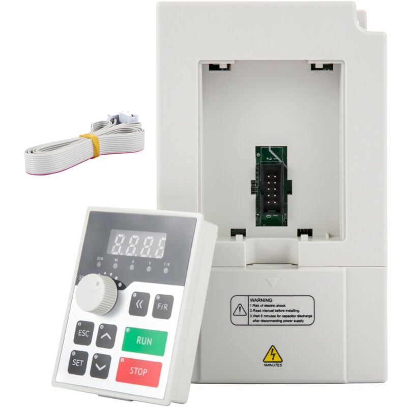 Mophorn - Variateur de fréquence 3 kW, entrée ca 220 v, convertisseur onduleur vfd 4 hp, contrôle de vitesse du moteur cnc, entrée/sortie 1/3 phase