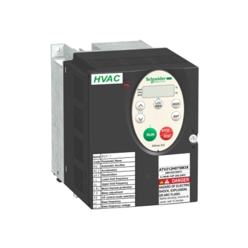 Schneider Electric - Variateur de vitesse 1.5kW 2HP 240V tri 3phases sans filtre emc IP21 Altivar ATV212